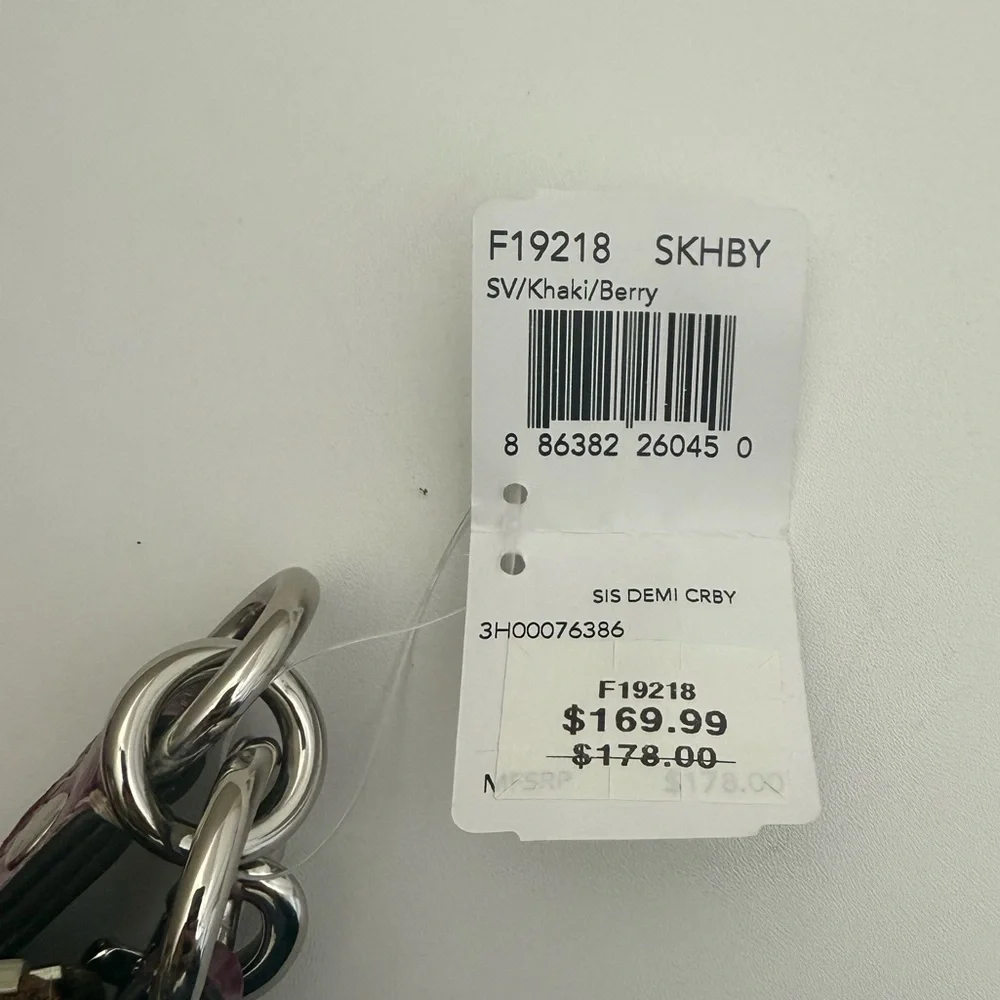 Coach Signature Hobo Purse Berry Pink & Khaki Monogram Medium Purse A1260-F19281 - Picture 10 of 10